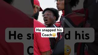 He snapped at his Coach😳 #football