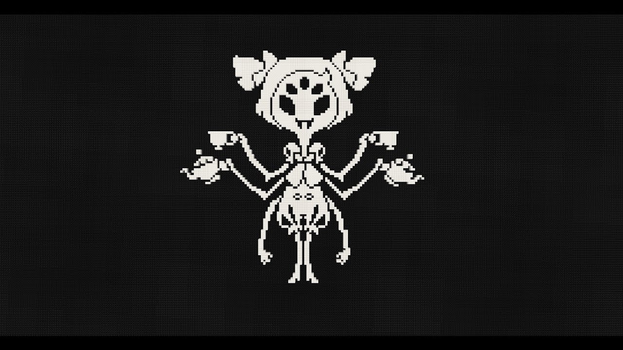 (Undertale) Muffet Minecraft Pixel Art - YouTube