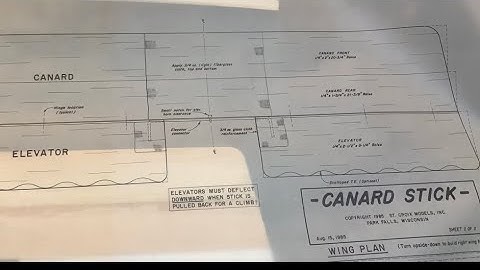 Part 2: St. Croix Models Canard Stick update November 3, 2021