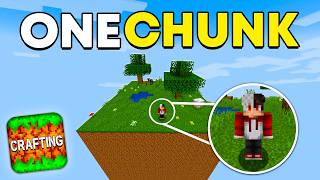 Probé El Mapa de ONE CHUNK Para CRAFTING And BUILDING