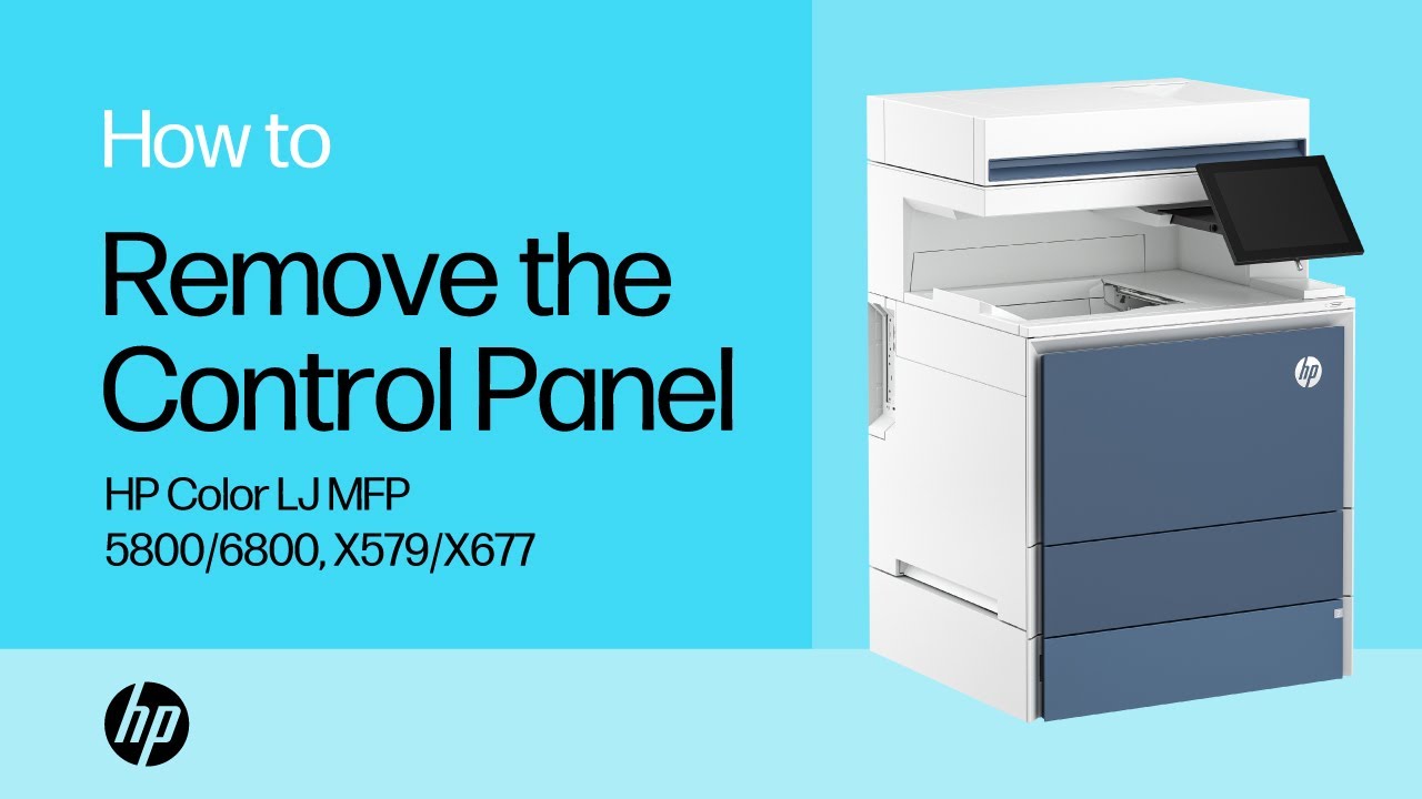 Remove | HP Color LaserJet MFP 5800/6800, X579/X677 | HP Support - YouTube