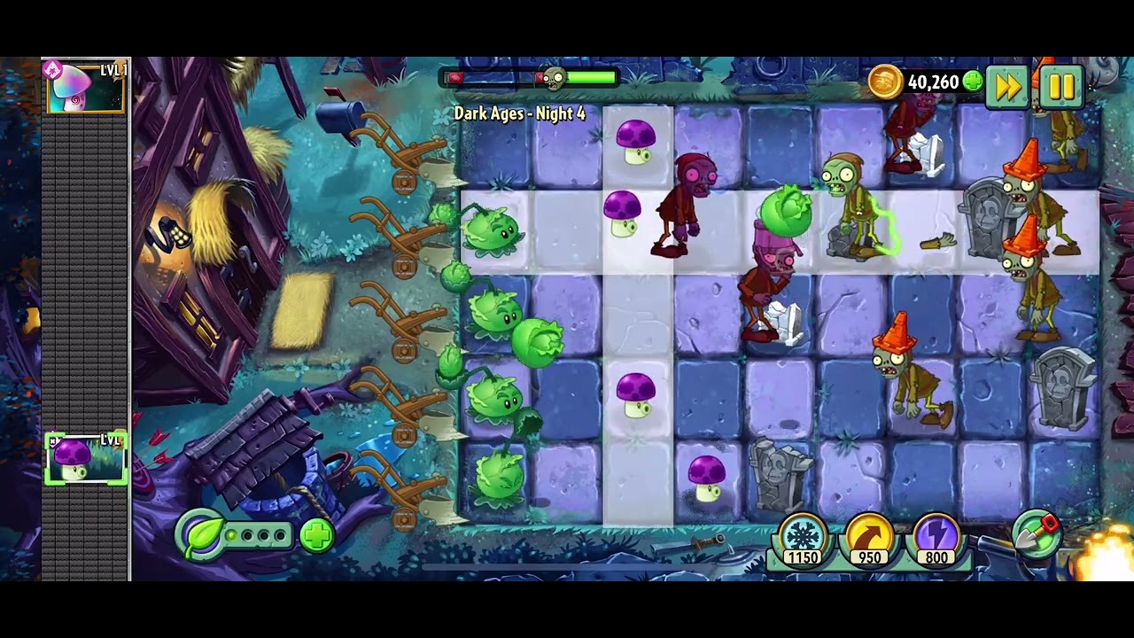 Plants vs Zombies 2 - Dark Ages - Night 4 - 2025 Gameplay - YouTube