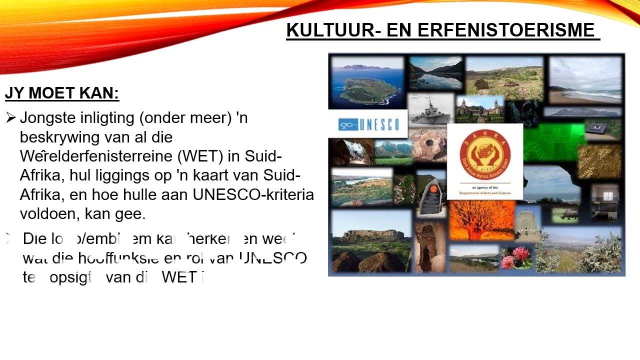 Toerisme Gr 12 Hersienning - Video 2 - 2022 AHA Hersieningskool