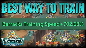 The Best Way To Train Troops In Lords Mobile
