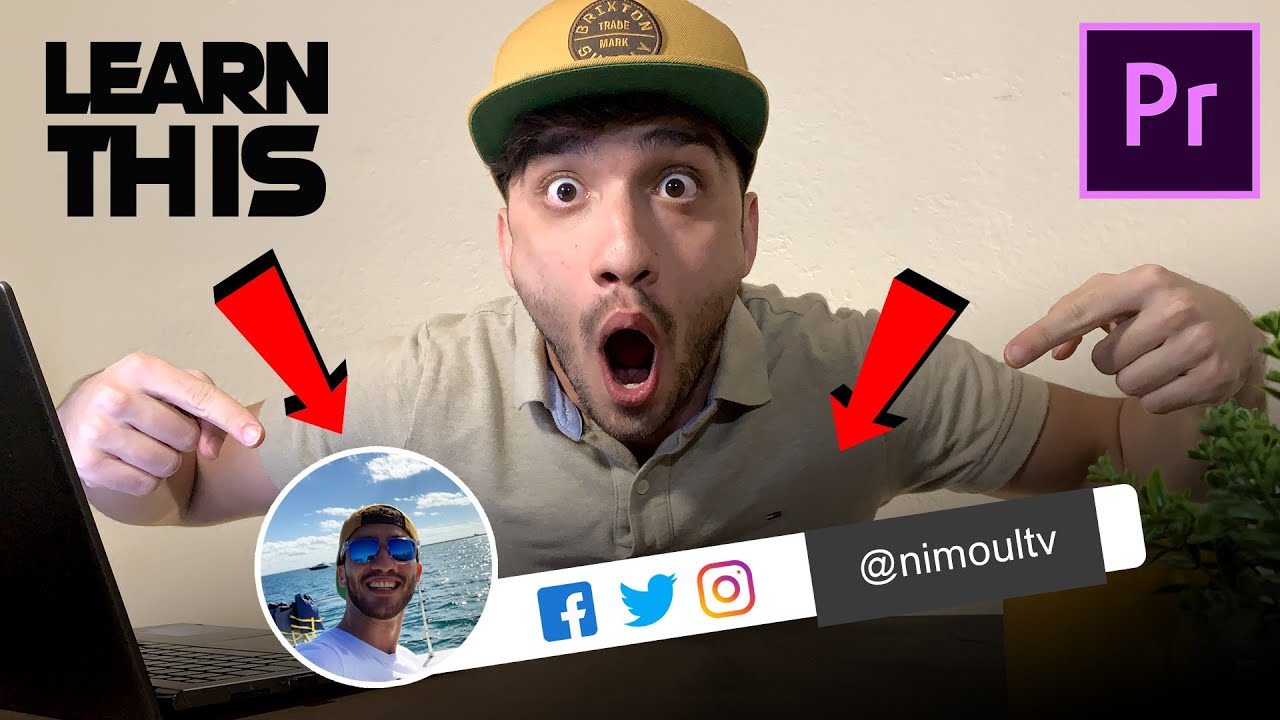 How to Make Animated Social Media Bar (pop up) for Your YouTube Videos ...