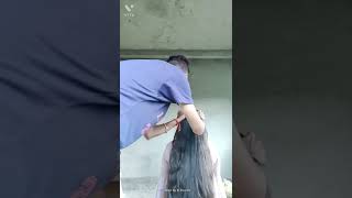 Model - Unknown Romantic Hair Play by Male Massage,Combing,Smelling,Syrum Applying hairplay