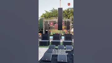 MAX212 double 12 inch 3 way line array system testing, T.I pro audio