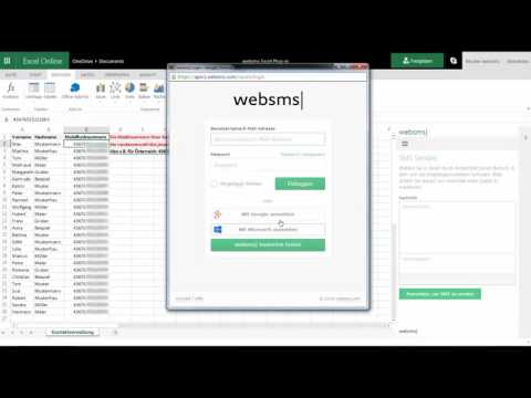 How-To: SMS Versand über Microsoft Excel™ Online/2013/2016