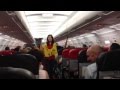 Funniest safety briefing ever with sexy Thai flight attendant!!! Air Asia AK-1922
