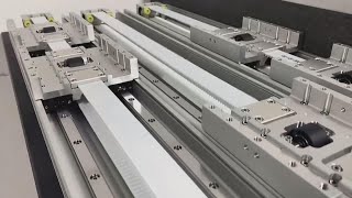 2 sliders belt driven linear motion stage actuator #linearmotion #linearactuator #automation #cnc