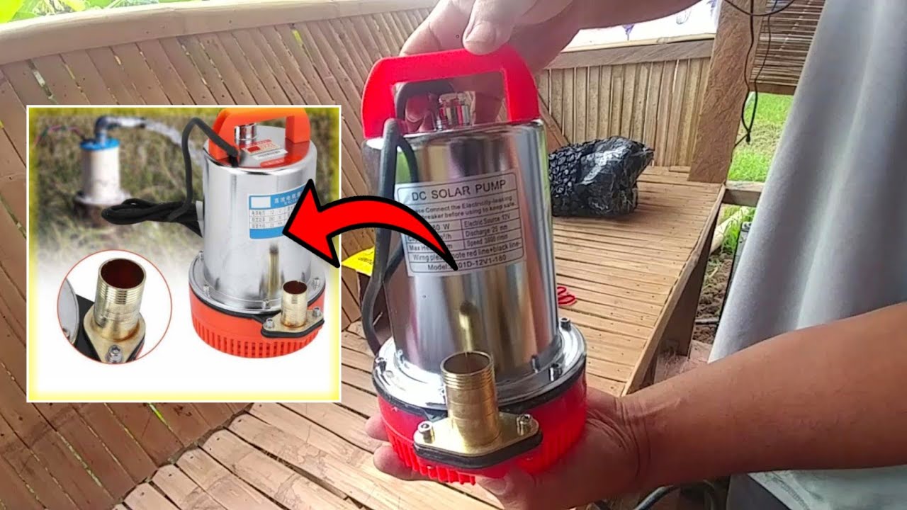 12V Submersible Deep Well Water Pump for Ricefield from Shopee | Unbox, Short Review \u0026 Actual Test|
