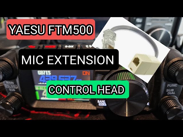 YAESU FTM500 - MIC Extension , Control Head Extension class=