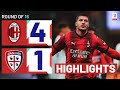 MILAN-CAGLIARI 4-1 | HIGHLIGHTS | Milan cruise to next round | Coppa Italia Frecciarossa 2023/24 image