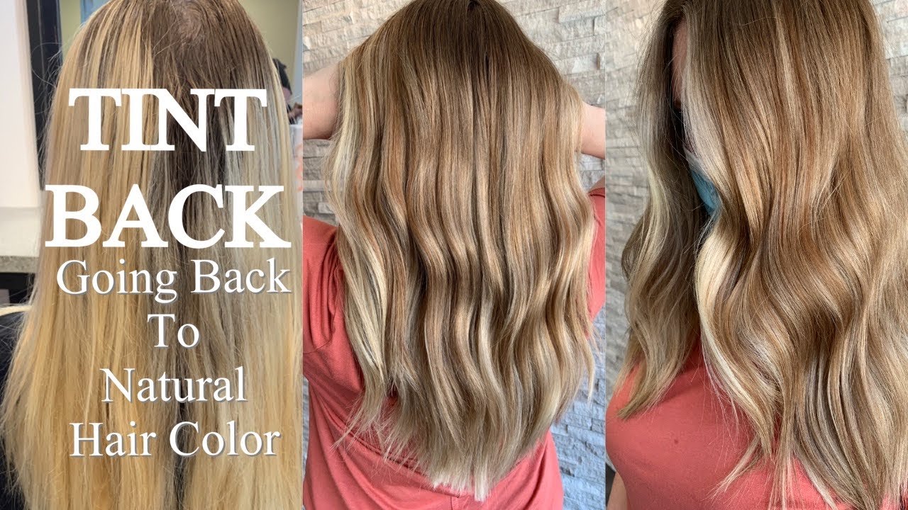 TINT BACK Going Back To Natural Hair Color FOILING ROOT SHADOW TINT BACK Going Back To Natural Hair Color FOILING ROOT SHADOW