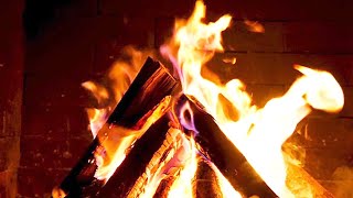 Cozy Fireplace 4K (11 HOURS)  Relaxing Fireplace with Crackling Fire Sounds  Fireplace Burning 4K
