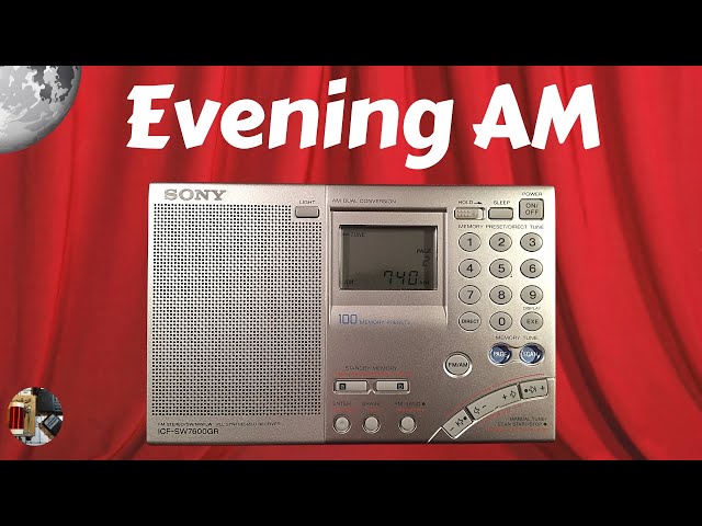 Sony ICF-SW7600GR Shortwave Radio Evening AM - YouTube