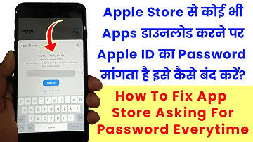 How To Fix App Store Asking For Password Everytime | Apple Store Asking Password D Apps On iPhone 🍎