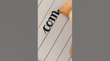 how to write using cut marker in English tutorial ✅#handwriting #calligraphy #english #cutmarker