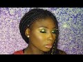 Green Glitter Smokey Eye | Sparkly Christmas Makeup Tutorial | Fall makeup tutorial| IT Chapter two