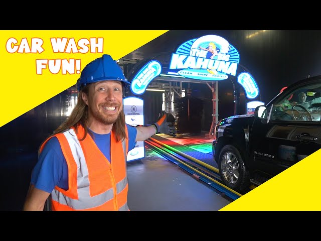 Car Wash for Kids  Drive-thru Carwash fun 