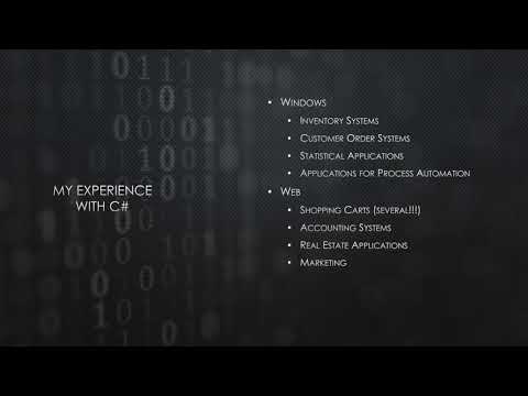 What Is C# - My Experience with C#