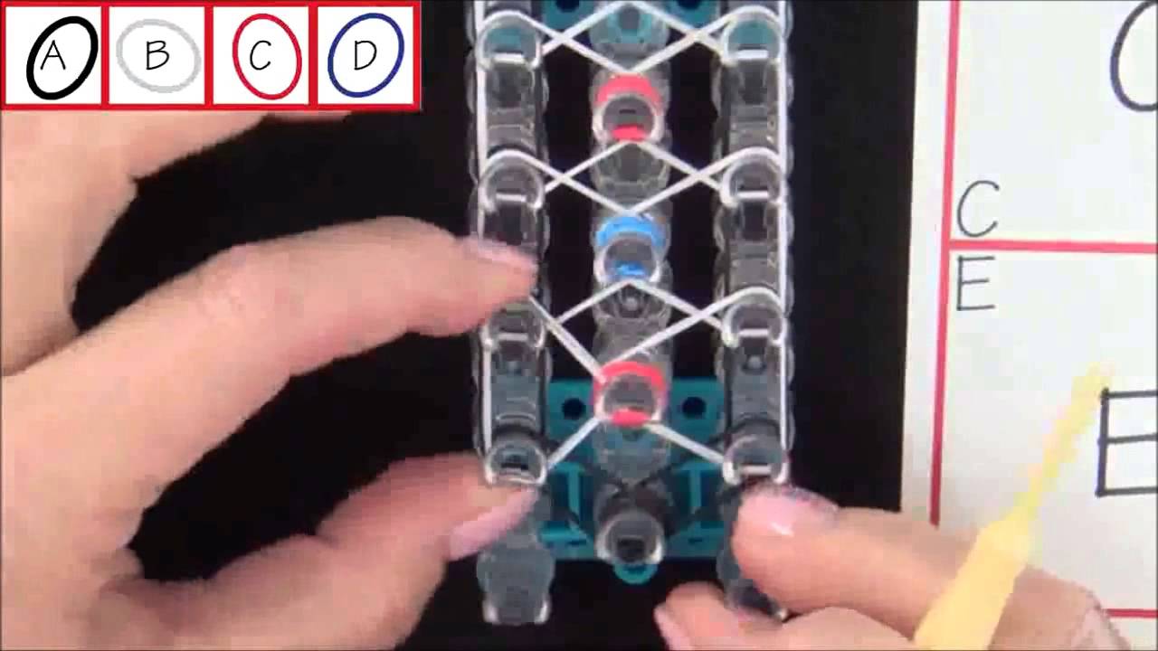 TUTO: Bracelet confetti criss cross Rainbow Loom France