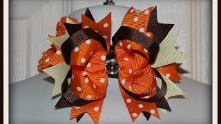 How to make an Easy boutique style hair bow tutorial