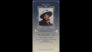 Memorial Service for the late Denise Pierre Arty