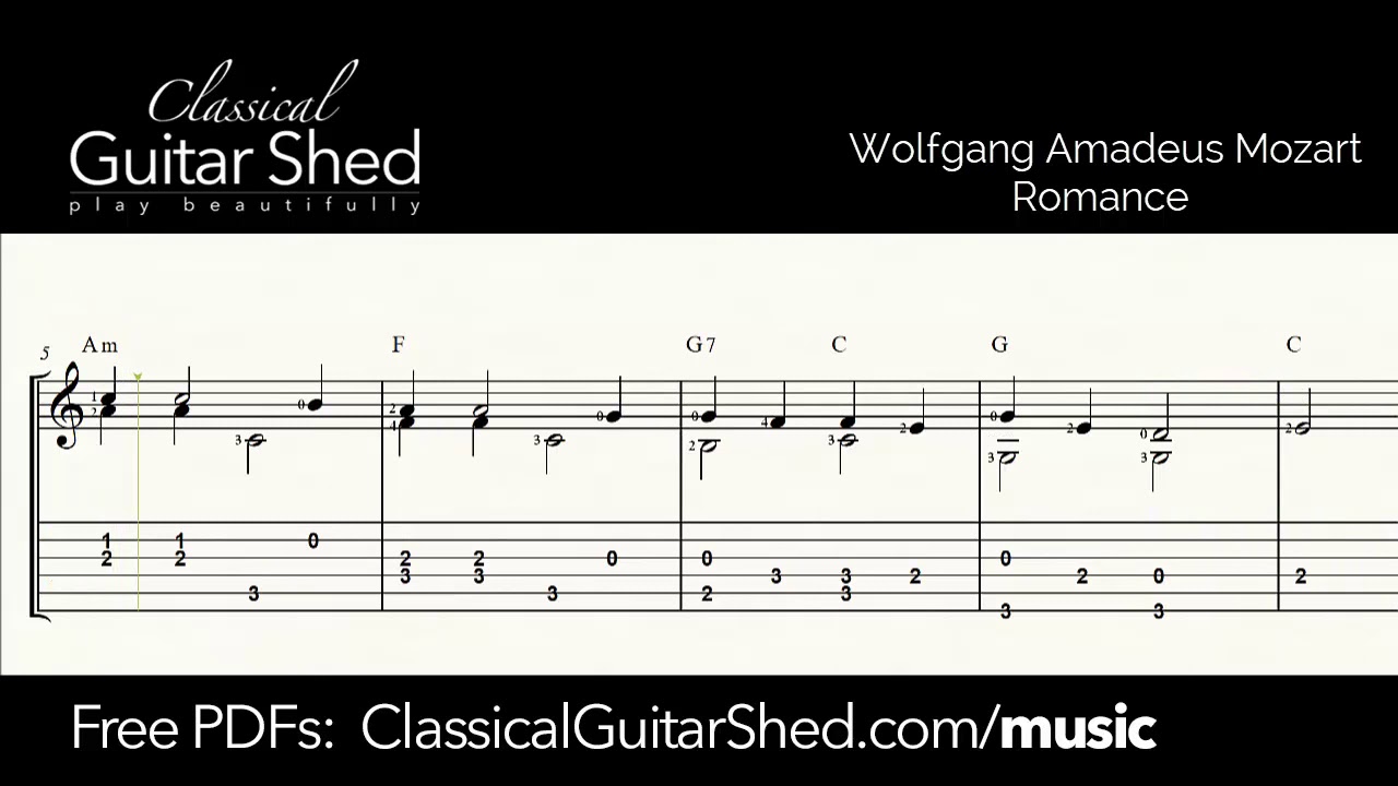 Mozart: Romance - Free Sheet Music