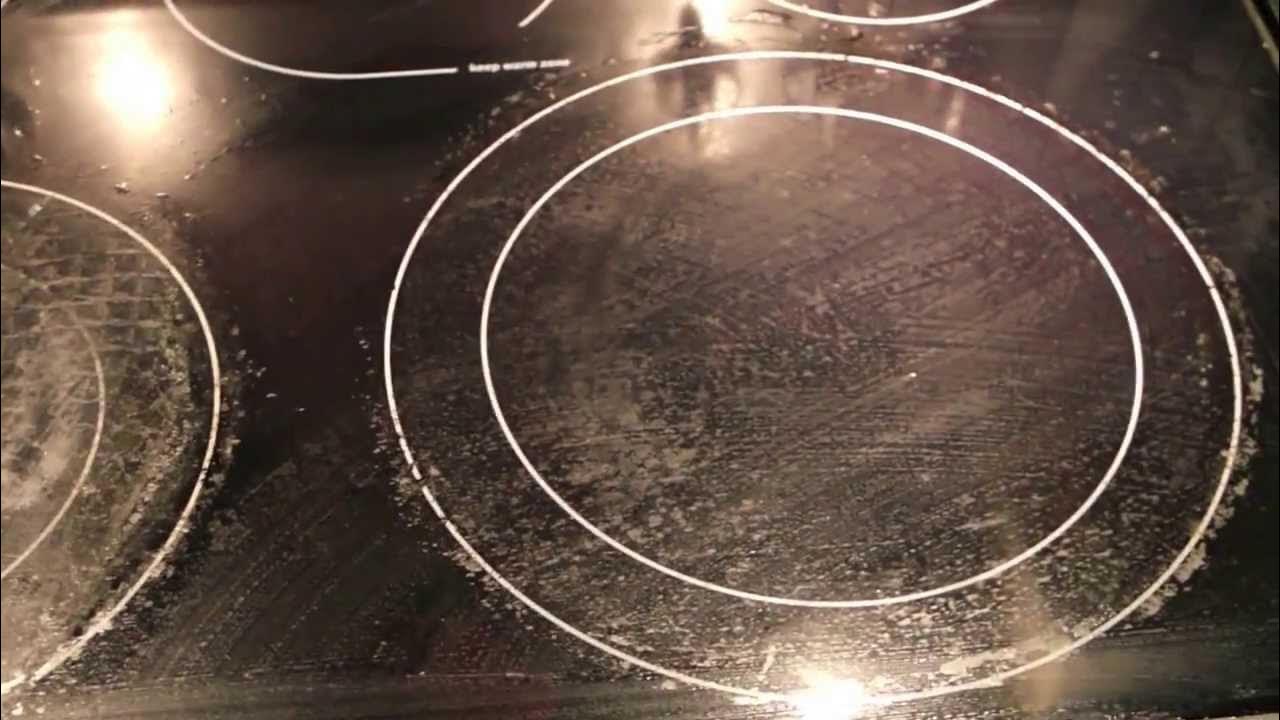 How to clean your glass cooktop using baking soda! YouTube
