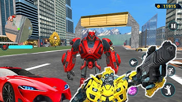 Optimus Prime Multiple Transformation Jet  Robot Car Games Unlocked Level #15 | Android Gameplay