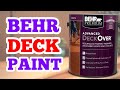 Behr Premium Advanced Deck Over Product Overview | Home Depot Deck Paint