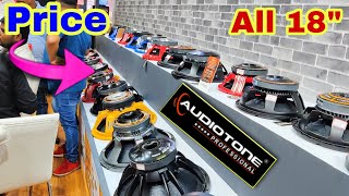 Audiotone क सभ Bass स प कर स क New Price List All 18inch Bass 