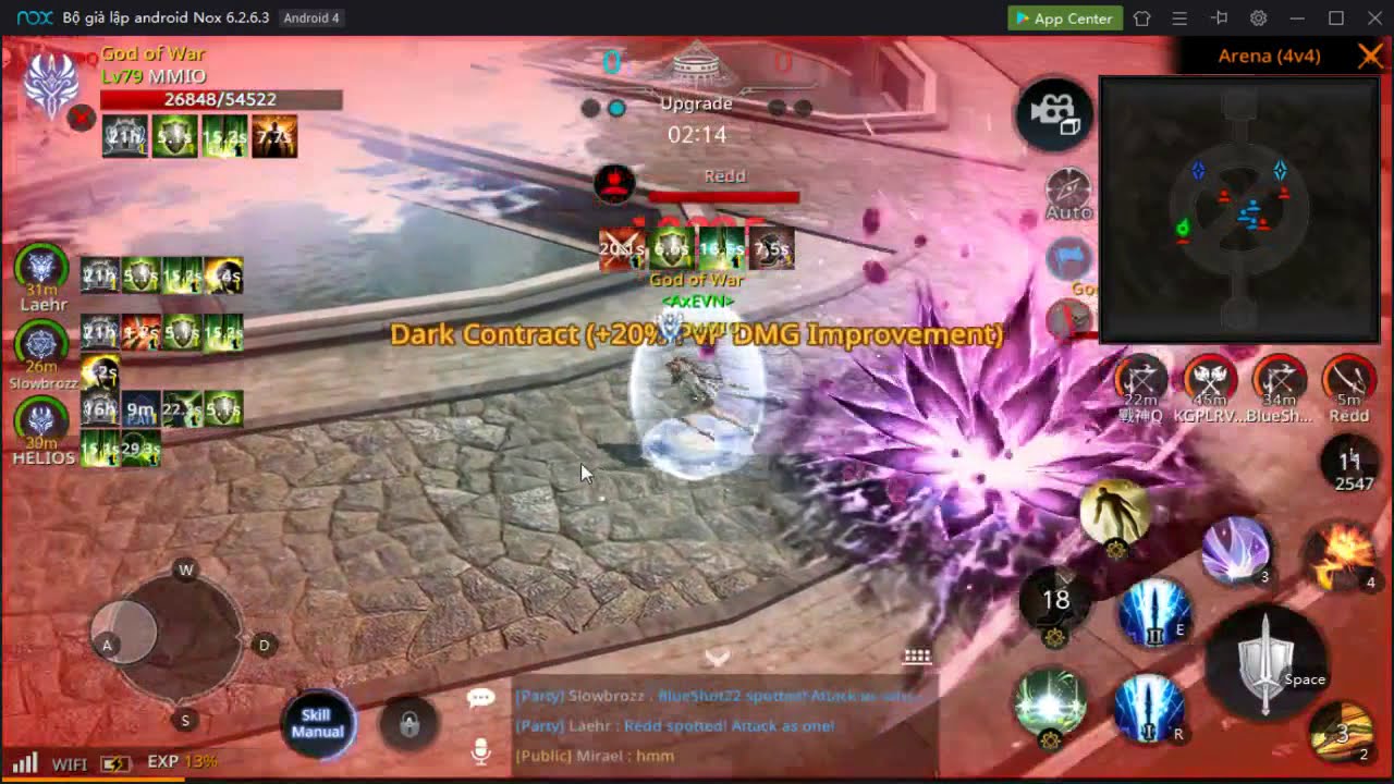 ARENA 4VS4 - TOP EMPIRE VS ALLIANCE PLAYERS - SERVER BENUV