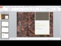 How to change the slide backgrounds in PowerPoint