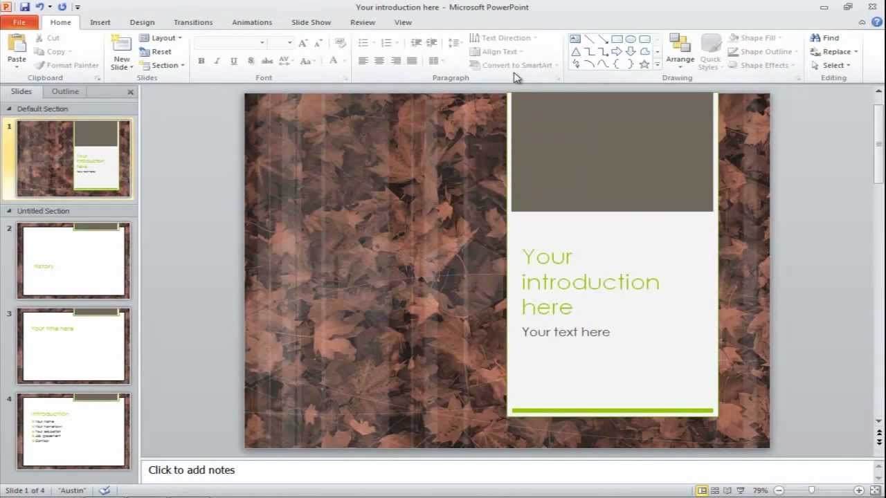 How to change the slide backgrounds in PowerPoint - YouTube