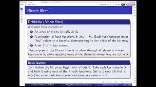 Selected Algorithms and Data Structures: Bloom filter