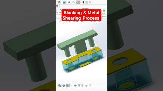 SOLIDWORKS||Blanking Process & Metal shearing Process Animation in SOLIDWORKS