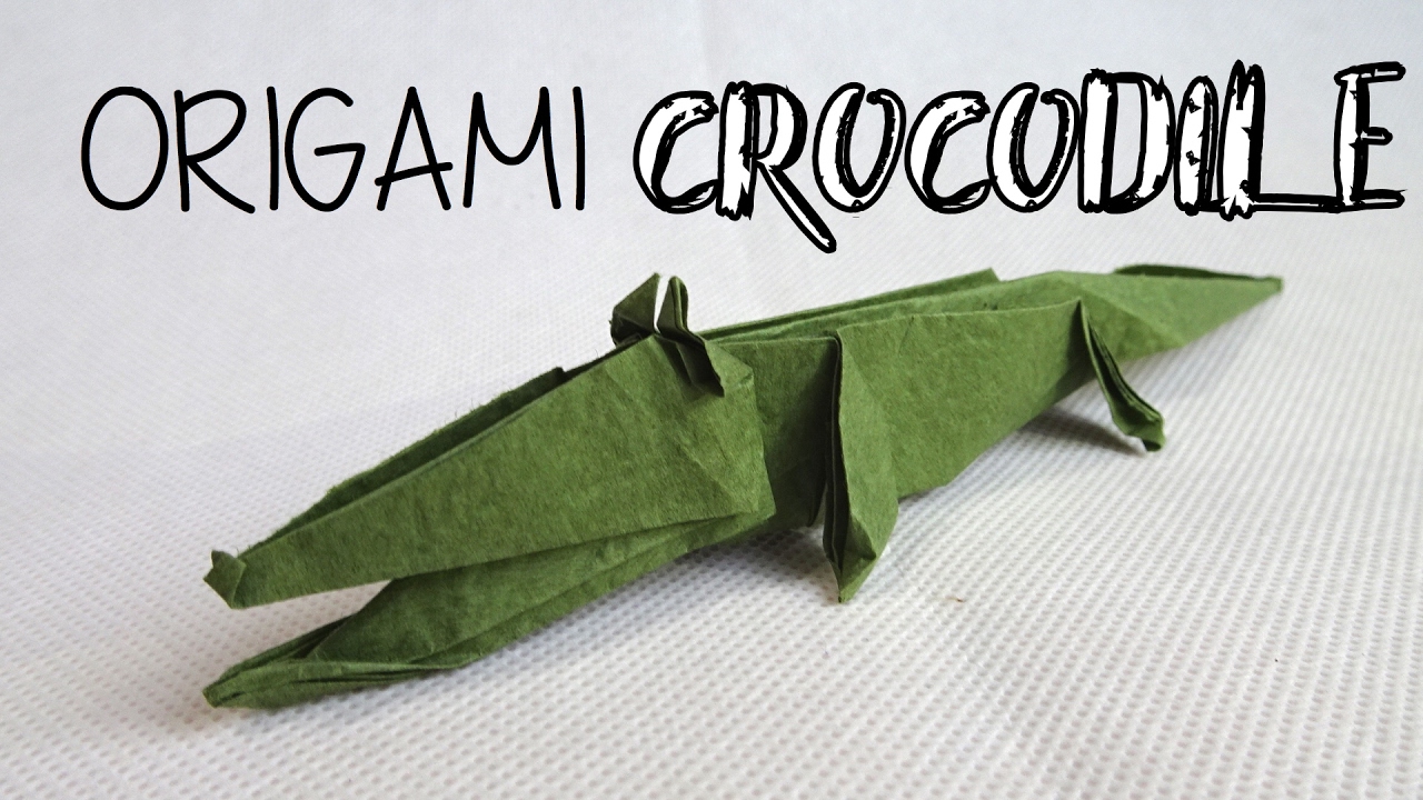 How to make a Paper Crocodile | Origami Crocodile - YouTube