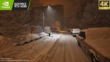 Walking in Winter | UNREAL ENGINE 5.1 - RTX 4090 4K