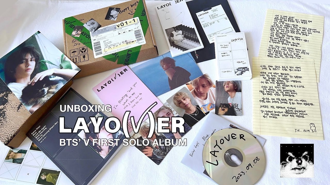 Bts V - Layover 1st Solo ALbum Weverse Gift Ver. (Early Bird Set  [Ver.1+Ver.2+Ver.3+Weverse Album)