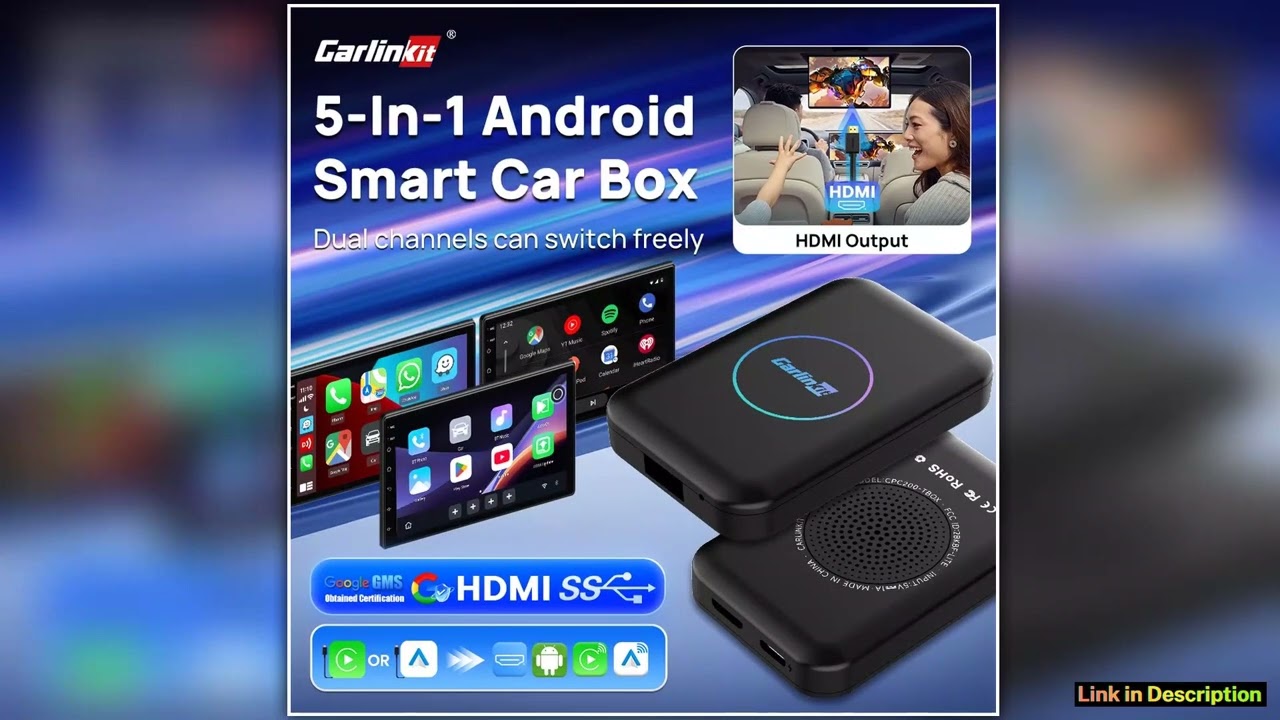 CarlinKit Android TV Box CarPlay Ai Box Support Netflix IPTV Google Play Store Wireless CarPlay And