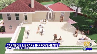 Historic Carnegie Library in Manitou Springs undergoing renovations