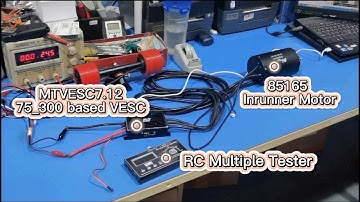 Maytech Test 85165 Motor + MTSPF7.12K 200A SUPERFOC ESC + Multiple Servo Tester