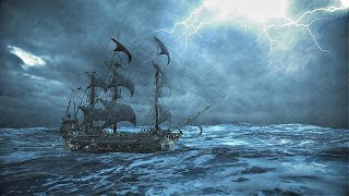 🌊The Perfect Storm at Sea ~ Old Sailing Ship Ambiance screenshot 5
