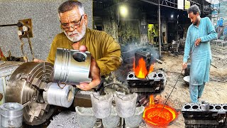 When The Piston is Broken, New One is Not Found, The Process Of Casting A New Piston