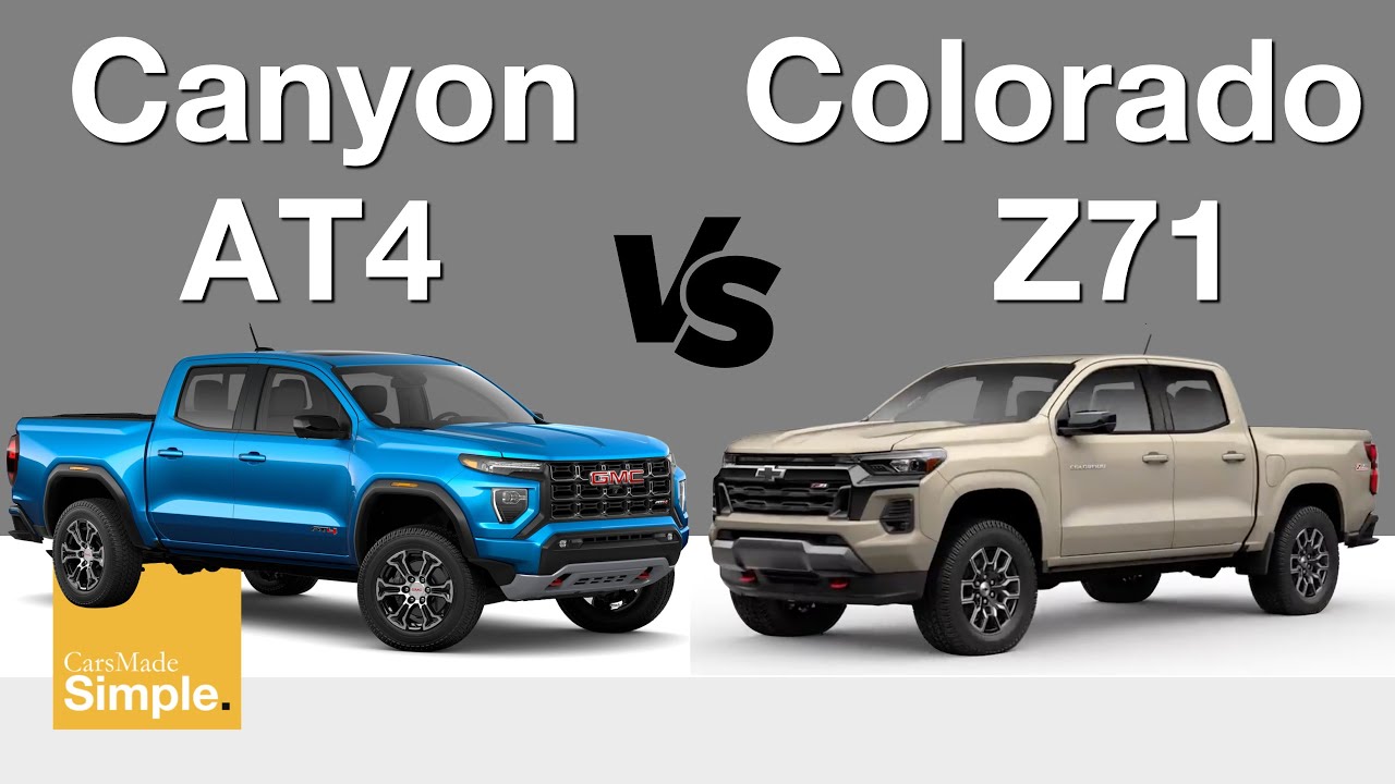 2023 Chevy Colorado Z71 vs GMC Canyon AT4 Feature & Pricing Breakdown