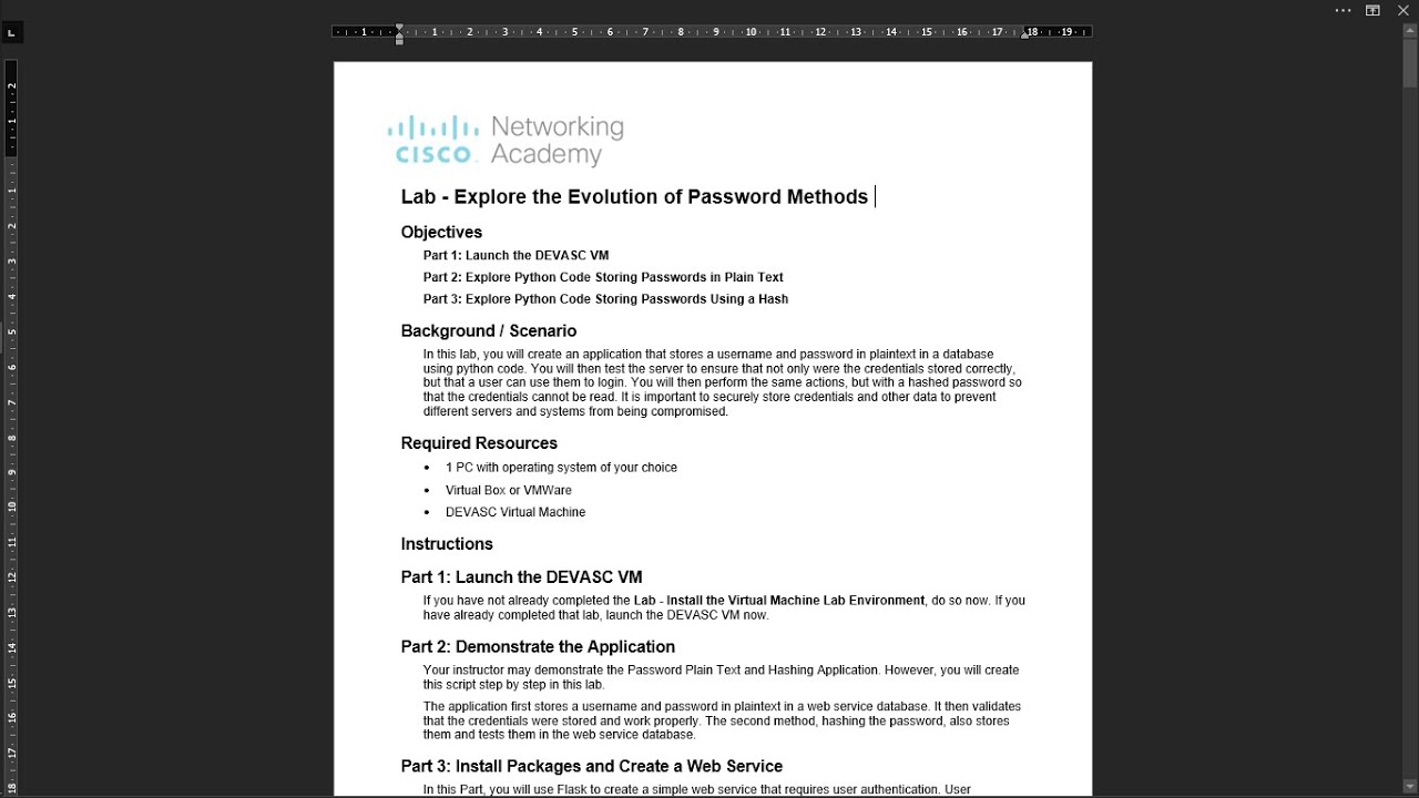 6.5.10 Lab - Explore the Evolution of Password Methods
