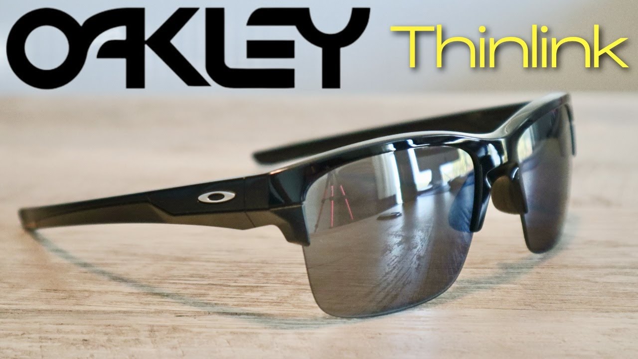 Oakley Thinlink Sunglasses Unbox and Review | Polished Black w/ Black ...