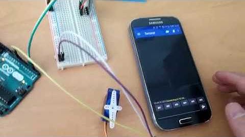 Arduino Uno 로 HC-06 블루투스 모듈을 사용해서 SG90 서보모터 제어해 보기